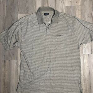 Van-heusen Men's Grey and Cream Polo-shirts